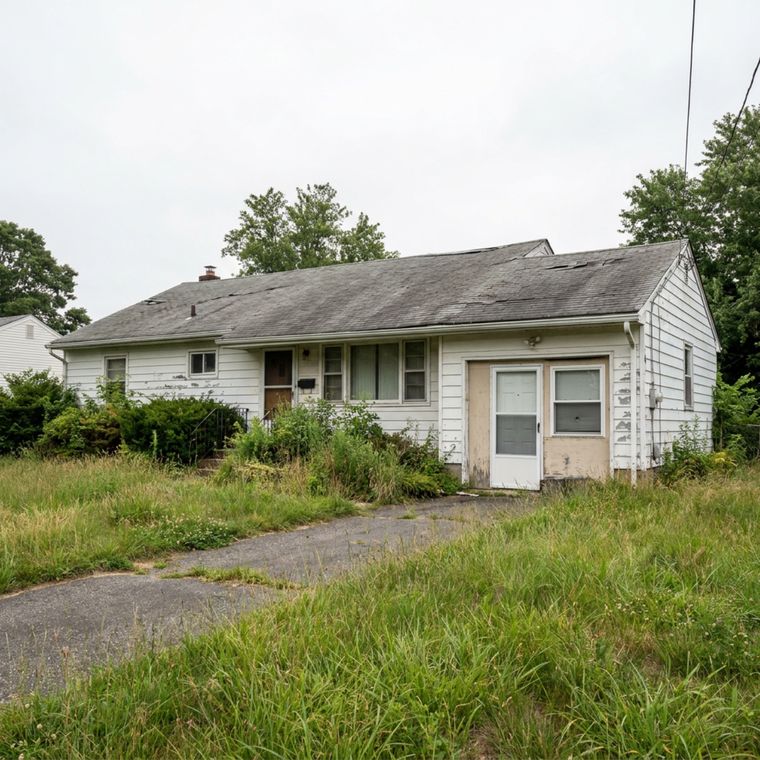 Rental property owned by a tired landlord